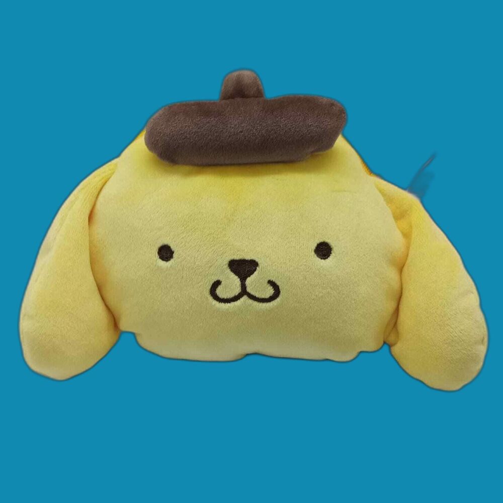 Pompompurin sanrio face plush pouch